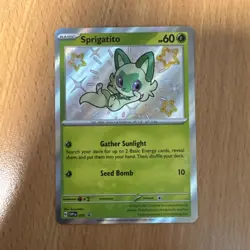 Sprigatito SVP076 Paldean Fates Holo Rare Black Star Promo NM/Mint Pokemon Card - Image 1