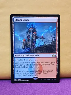 1x Steam Vents, NM, Guilds of Ravnica (GRN), Magic: the Gathering, MtG - Image 1
