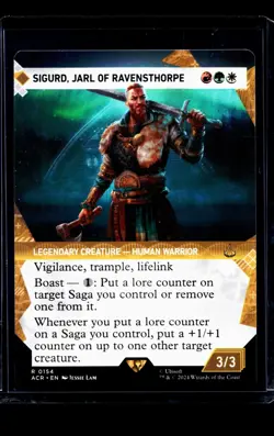 MTG Magic The Gathering Assassins Creed Showcase 154 Sigurd Jarl of Ravensthorpe - Image 1