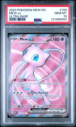 2023 POKEMON MEW EN-151 ULTRA RARE #193 MEW EX PSA 10 - Image 1