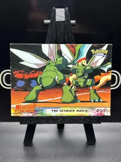 Pokemon Topps The Ultimate Match #34 Regular Mewtwo Strikes Back Movie Blue MP - Image 2