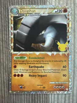 Donphan (Prime) - 107/123 - Ultra Rare Classic Celebrations Pokemon NM - Image 1