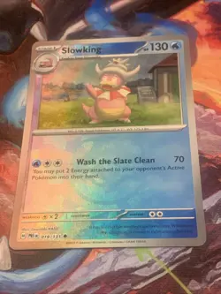 Pokemon TCG Prismatic Evolutions SLOWKING Master Ball Holo 019/131 Mint - Image 1