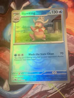 Pokemon TCG Prismatic Evolutions SLOWKING Master Ball Holo 019/131 Mint - Image 2