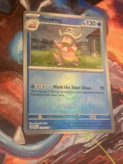 Pokemon TCG Prismatic Evolutions SLOWKING Master Ball Holo 019/131 Mint - Image 3