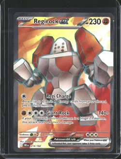 Regirock ex 214/182 Ultra Rare Destined Rivals Pokemon NM/M - Image 1