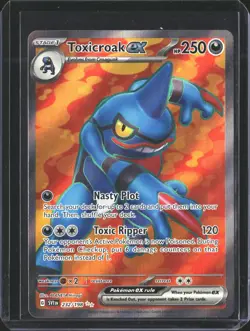 Toxicroak ex 232/198 Ultra Rare Scarlet & Violet Pokemon NM/M - Image 1