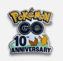 Official Pokemon GO 10 Year Anniversary Lapel Pin - GO Fest Chicago - Image 1
