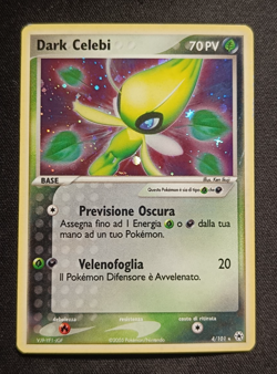 Pokemon Dark Celebi 4/101 Ex Leggende Nascoste Rara Holo ITA Front EXC- Back NM- - Image 1