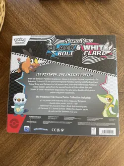 Pokemon Scarlet And Violet Black Bolt And White Flare Poster Collection Sealed - Image 2