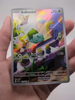 Bulbasaur Stellar Crown Holo Illustration Rare Card 143/142 Sv07 - Image 1