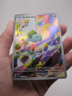 Bulbasaur Stellar Crown Holo Illustration Rare Card 143/142 Sv07 - Image 2