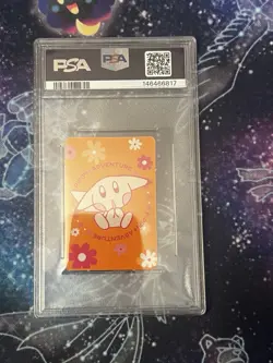 Japanese Pokemon 1999 Ciao Pipipi Adventure Fortune Card Pikachu Pink A PSA 9 - Image 2