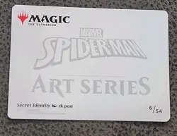 Secret Identity (6/54) Art Card - MTG Art Series Marvel's Spider-Man - Image 2