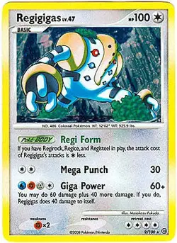 Pokemon Diamond and Pearl Stormfront Card - Regigigas (H) - Image 1