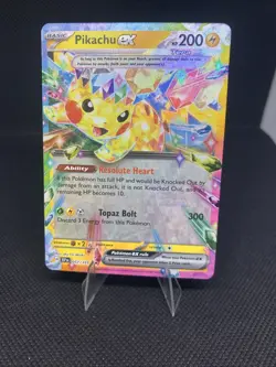 Pokemon TCG Pikachu EX Double Rare Holo Card 057/191 Surging Sparks. Mint - Image 1