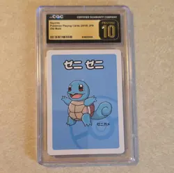 CGC Pristine 10 Squirtle Pokemon Playing Cards 2019 JP Old Maid 6146523245 - Image 1