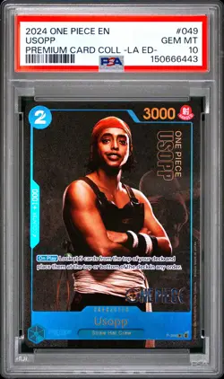 2024 ONE PIECE PREMIUM CARD COLLECTION -LIVE ACTION EDITION- #049 USOPP PSA 10 - Image 1