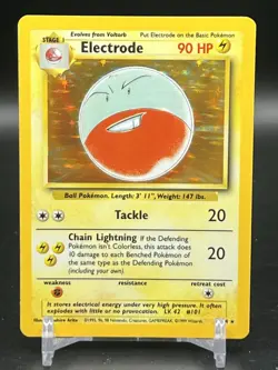 No Set Symbol Electrode Holo Rare 2/64 Pokemon Jungle WOTC English NM Error - Image 1