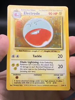 No Set Symbol Electrode Holo Rare 2/64 Pokemon Jungle WOTC English NM Error - Image 3