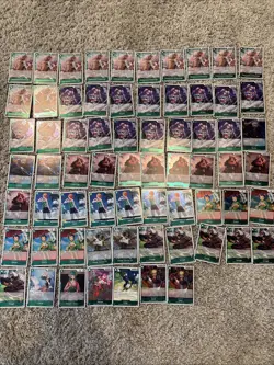 ***167 FOIL ONE PIECE CARDS***GREEN BULK LOT ALL FOIL COLLECTION! - Image 2