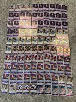 ***122 FOIL ONE PIECE CARDS**PURPLE BULK LOT ALL FOIL COLLECTION! - Image 1