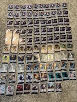 ***198 FOIL ONE PIECE CARDS***BLACK BULK LOT ALL FOIL COLLECTION! - Image 2