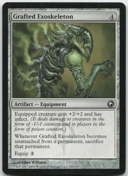 Grafted Exoskeleton 162 Uncommon Scars of Mirrodin Magic: The Gathering NM - Image 1