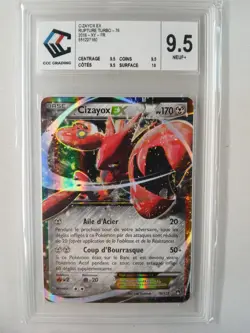 Carte Pokemon FR Scizor EX (BKP 76) Rupture TURBO CCC 9,5 551227160 - Image 1