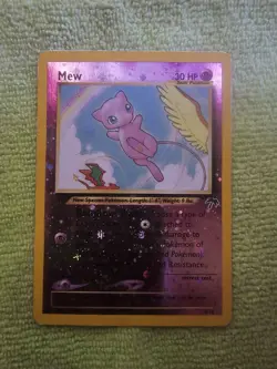 Pokemon Mew Reverse Holo Card Southern Islands 1/18 - Image 2