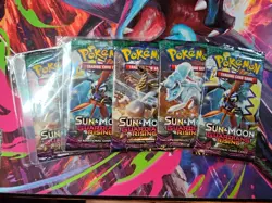 🌀Pokemon Sun & Moon Guardians Rising 5 Booster Pack Lot Factory Sealed - Image 1