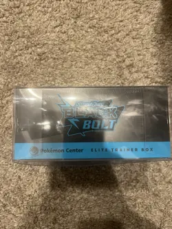 Pokemon Black Bolt Pokemon Center ETB Elite Trainer Box SEALED w/Protective Case - Image 5