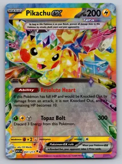 Pikachu ex 057/191 Double Rare Surging Sparks Near Mint - Image 1