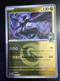N's Zekrom (Energy Symbol Pattern) 155/217 Rare ME: Ascended Heroes Pokemon NM - Image 1