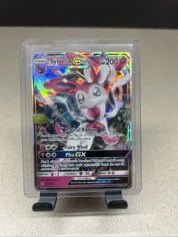 Sylveon GX - 92/145 - Guardians Rising Sun & Moon Ultra Rare Holo Pokemon LP - Image 1