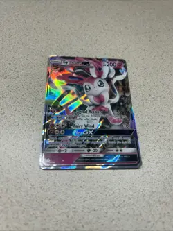 Sylveon GX - 92/145 - Guardians Rising Sun & Moon Ultra Rare Holo Pokemon LP - Image 2