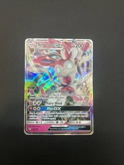 Sylveon GX - 92/145 - Guardians Rising Sun & Moon Ultra Rare Holo Pokemon LP - Image 3
