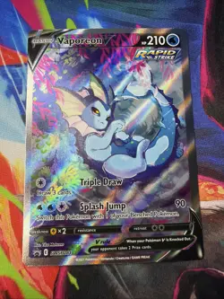 Vaporeon V SWSH181 Sword & Shield Full Art Rare Pokemon Promo 🔥 - Image 1