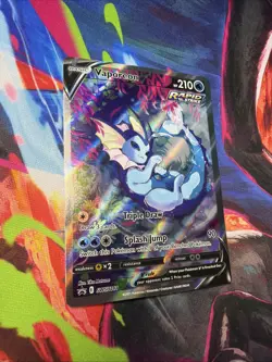 Vaporeon V SWSH181 Sword & Shield Full Art Rare Pokemon Promo 🔥 - Image 2