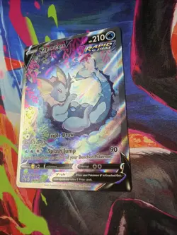Vaporeon V SWSH181 Sword & Shield Full Art Rare Pokemon Promo 🔥 - Image 3