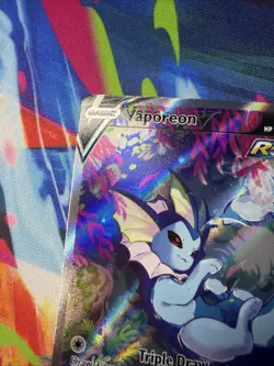 Vaporeon V SWSH181 Sword & Shield Full Art Rare Pokemon Promo 🔥 - Image 4