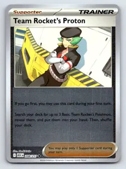 Team Rocket's Proton 208/217 Uncommon Ascended Heroes Pokemon Reverse Holo NM - Image 1