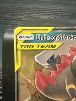 Pokemon TCG Umbreon & Darkrai GX Sun & Moon Holo NM Rare - Image 2