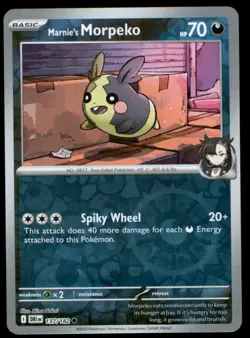 Marnie's Morpeko 137/182 Common Destined Rivals Pokemon Reverse Holo Near Mint - Image 1