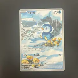 Pokemon TCG Piplup Holo Secret Rare Full Art 098/094 Phantasmal Flames - Image 1