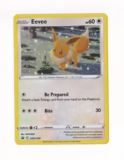 Pokemon Sword & Shield Black Star Promos #SWSH190 Eevee - Image 1