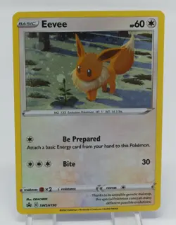 Pokemon Sword & Shield Black Star Promos #SWSH190 Eevee - Image 3