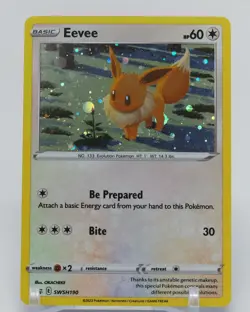 Pokemon Sword & Shield Black Star Promos #SWSH190 Eevee - Image 5