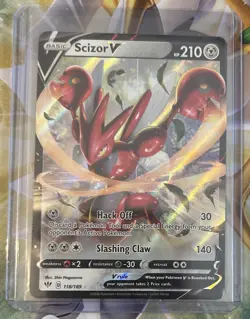Scizor V - 118/189 - SWSH Darkness Ablaze - Pokemon - NM/M - Image 3