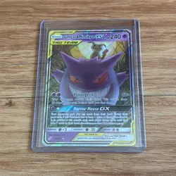 2019 Pokemon Sun Moon Team Up Gengar Mimikyu GX Full Art #53/181 NM - Image 1